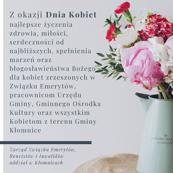 Z okazji Dnia Kobiet